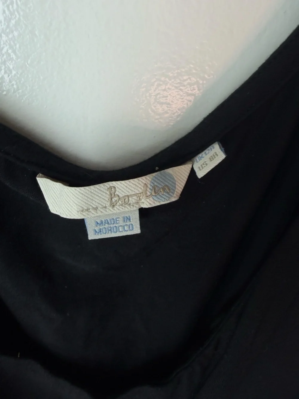 Boden Black Sleeveless Jersey Maxi Dress Women's US 8 Long Travel Dress